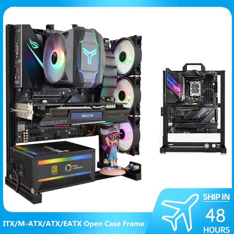 Pc Gaming Center - Mod atx aberto pc caso quadro