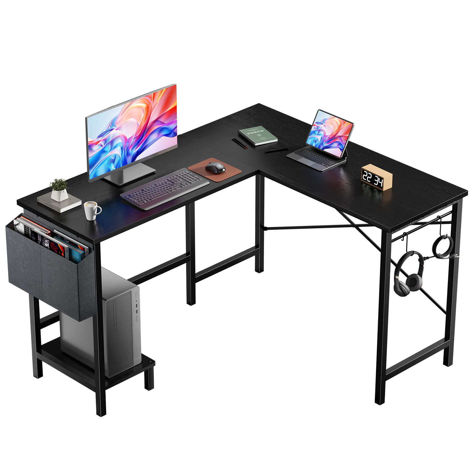 Pc Gaming Center - Mesa de Escritório em L MCQ