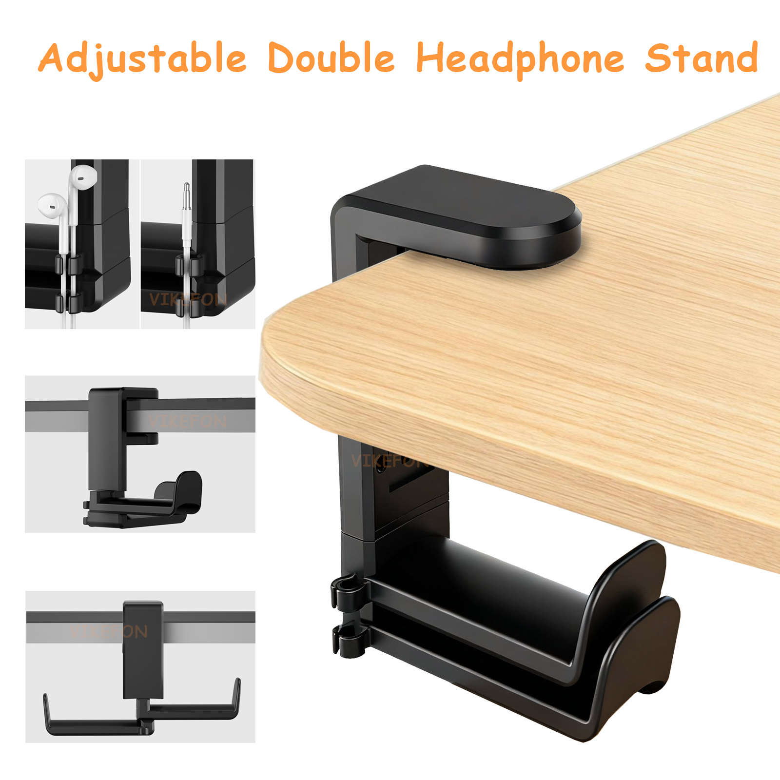 Headset Stand - 1pc ajustável bilateral suporte de fone