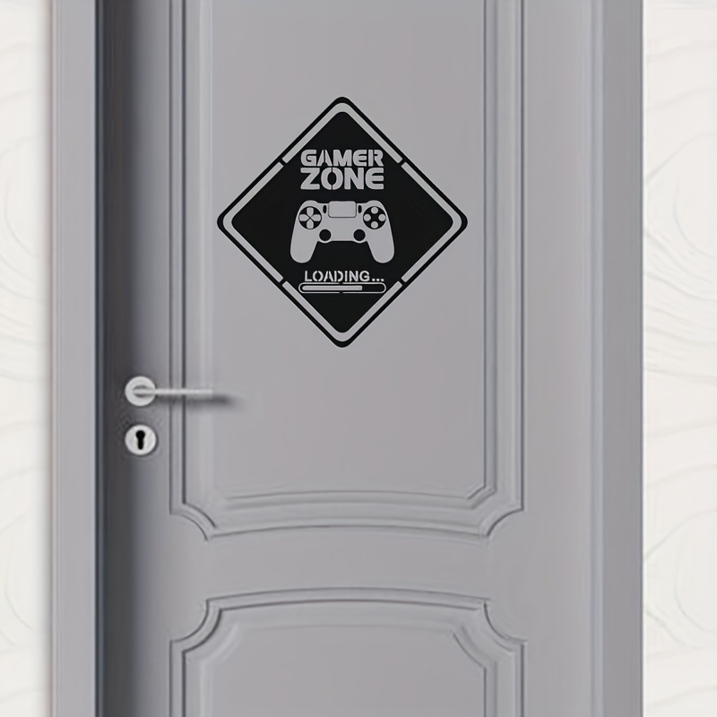 Pc Gaming Quotes - 1pc zona gamer porta decalque adesivo
