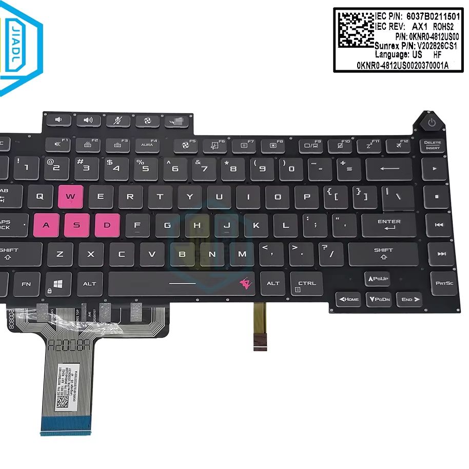 Pc Gaming Rog - Teclado retroiluminado rgb para asus, rog,