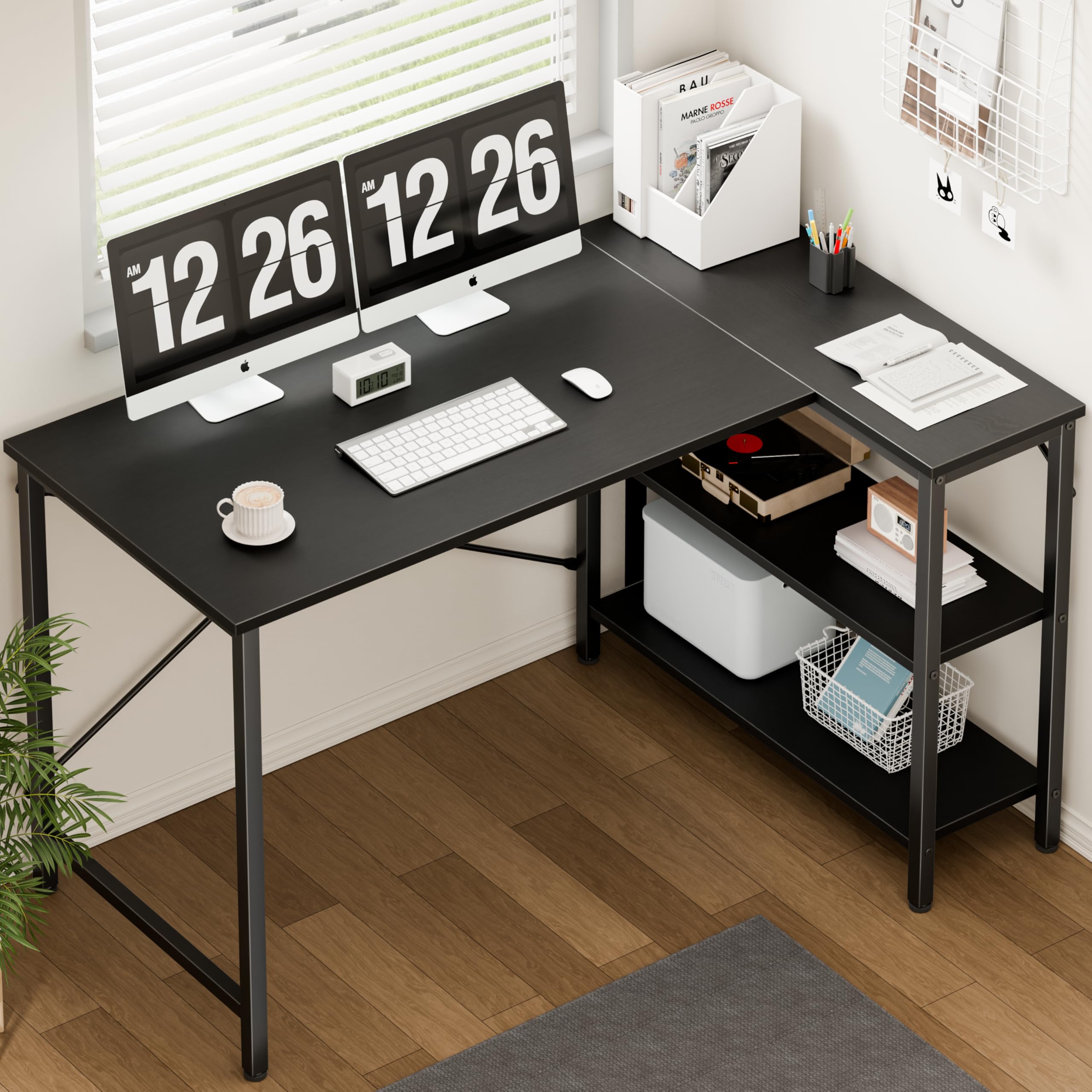 JHK Mesa em forma de L Mesa de - Pc Gaming Center avaliação e preço