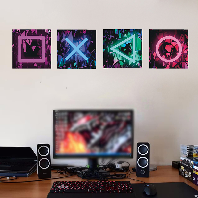 4 pçs crianças sala de jogos j - Pc Gaming Quotes avaliação e preço