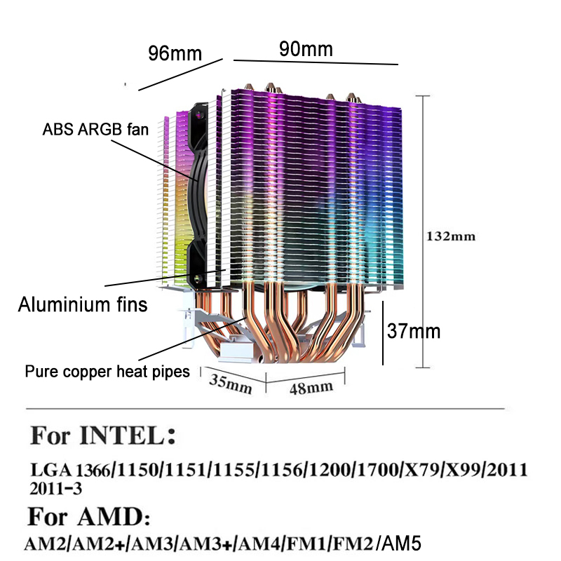 Ventoinha de Cooler de CPU ARG - Pc Gaming Center avaliação e preço