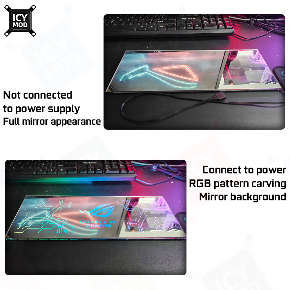 Icy mod espelho rgb painel de  - Pc Gaming Center avaliação e preço