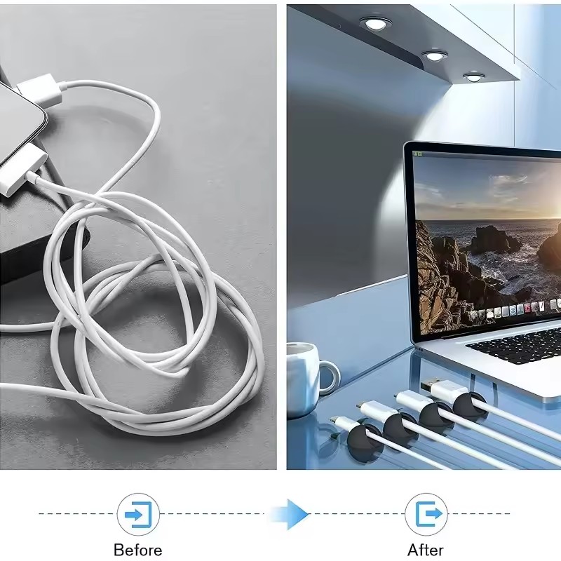 5/50 Peças Clipes de Cabo para - Headset Stand avaliação e preço
