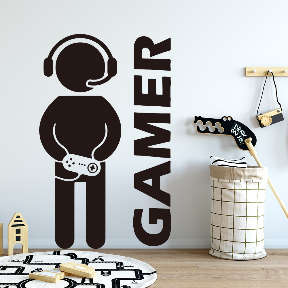 1pc gamer arte da parede decal - Pc Gaming Quotes avaliação e preço